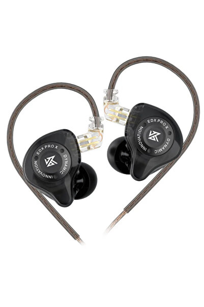 Choice سماعات أذن KZ EDX PRO X Dynamic Drive باللون الأسود بدون ميكروفون، سما...