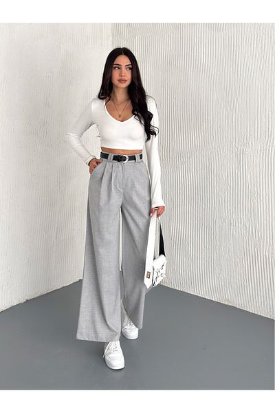 winmoda Ζώνη υφασμάτινο παντελόνι - Μοντέλο φαρδιά ζώνη διπλής γέφυρας