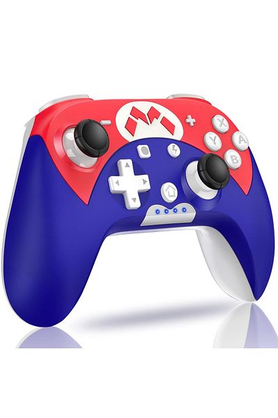 Choice S600-White Gaming Controller Wireless Gamepad Bluetooth Control with Turbo 6-axis Gyro for Nintendo