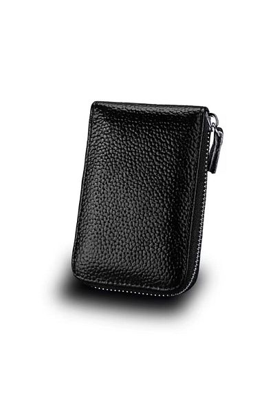 baellerry Genuine Leather 11 Compartment Credit Card Holder Men's and Women's Functional Wallets