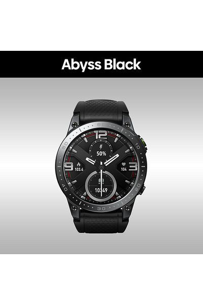 Zeblaze Abyss Black [New 2023] Zeblaze Ares 3 Pro Smart Watch Ultra HD AMOLED Display Voice Calling 100+ Spo