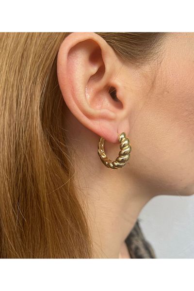 Bijou Luz Curved Cable Model Earrings