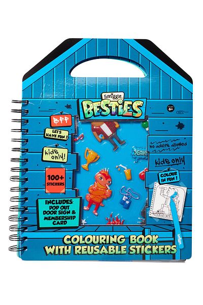 SMIGGLE - Besties Coloring Book with Reusable Stickers