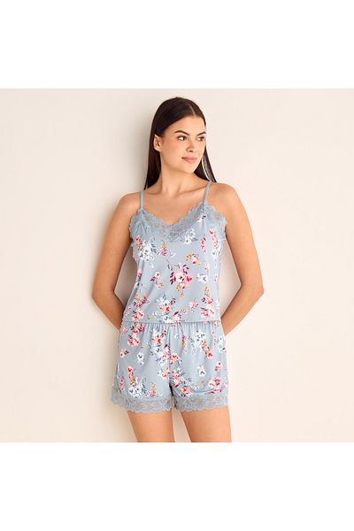 FAV Floral Print Camisole Top and Elasticated Shorts Set