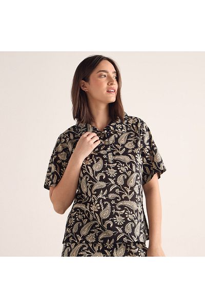 FAV Printed Short Sleeves Top and Pyjama Set