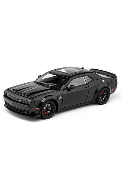 Choice BLACK-NO BOX 1:24 Dodge Challenger Hellcat Toy Car Die Cast Metel Cars Toy Pull Back Hellcat Model C