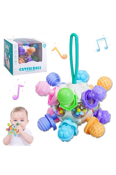 Choice Rattle Teether Montessori 0-12 Months Baby Sensory Rattle Teether Toys , Grasping Activity Developme