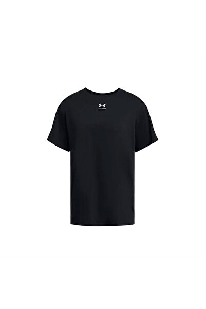Under Armour Γυναικείο μπλουζάκι Campus Oversize Ss 1387193 -001 Μαύρο