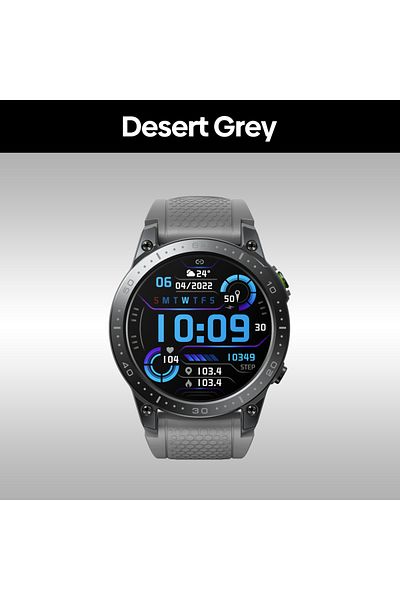 Zeblaze Desert Grey [New 2023] Zeblaze Ares 3 Pro Smart Watch Ultra HD AMOLED Display Voice Calling 100+ Spo