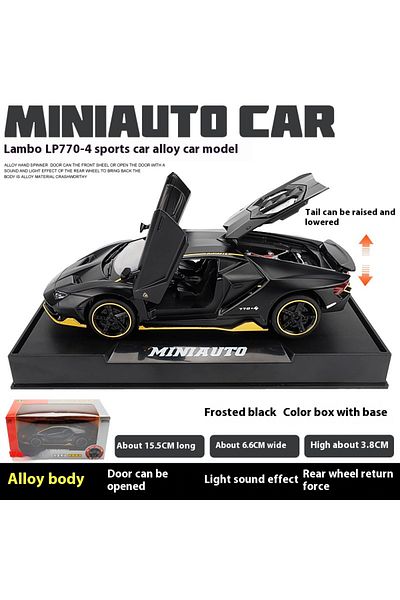 Maisto BLACK WITH BOX 1/32 Cars Toys Auto To Scale Lambor LP770 Diecast Model Cars Alloy Autos Toys Gift fo