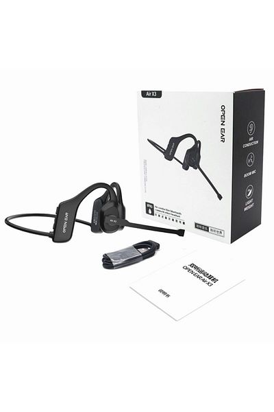 Choice black Open Ear Noise Cancelling Headset Wireless Bluetooth ENC Call Noise Elimination Computer Headp