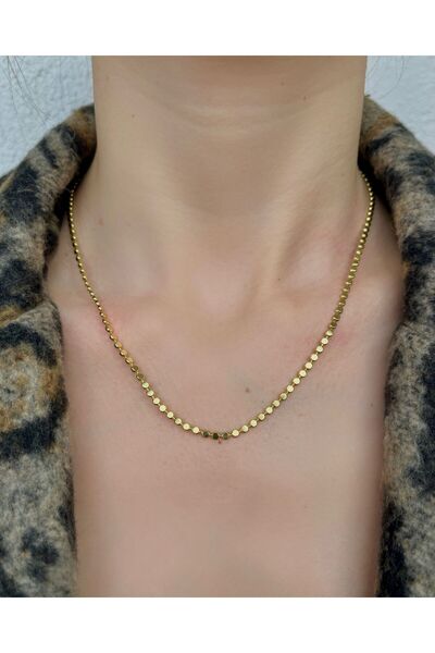 Bijou Luz Gold Ezme Top Zincir Kolye