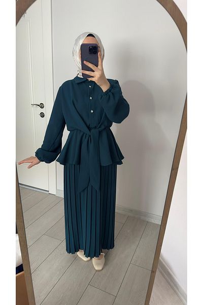 Mmasiva collection Pleated Skirt Suit