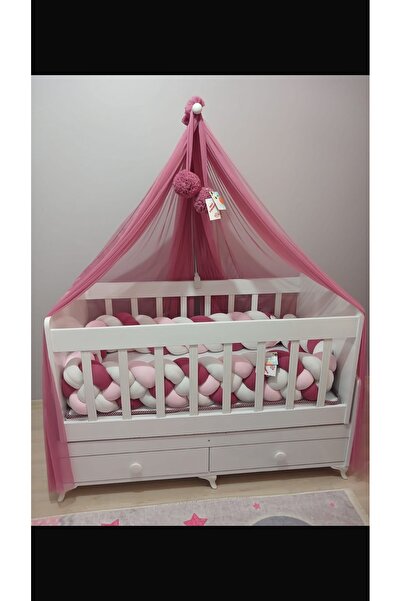 ısıklıtoplarrengarenk واقي سرير 500 سم 4 محبوك