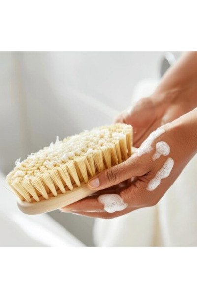 Efsoon Organics Turkish Hammam Brush - Shower Brush Body Brush Hard-Bristled Cellulite Brush High Cleanliness Sensation