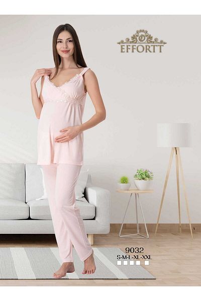 Effortt Maison Mila Adjustable Maternity Pajama Set with Straps