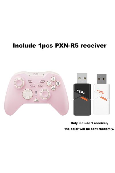 Choice وردي مع جهاز استقبال واحد PXN P5 لوحة ألعاب بلوتوث 1000 هرتز مشغل هول هزاز ثلاثي الوضع عمر بطارية طويل