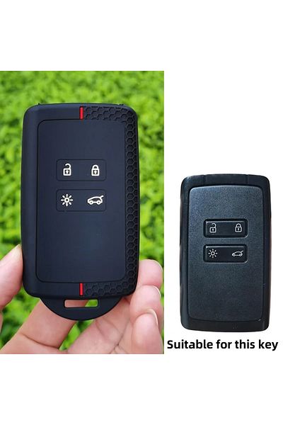 Choice Red New Silicone Key Case Cover For Renault Austral Kadjar Clio Megane Captur Arkana Koleos Zoe Scen