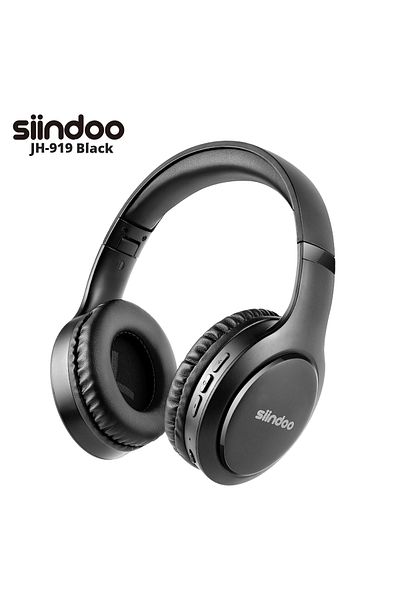 Choice black Siindoo Wireless Bluetooth Headphones 3 Colors Foldable Stereo Earphones Super Bass Noise Canc