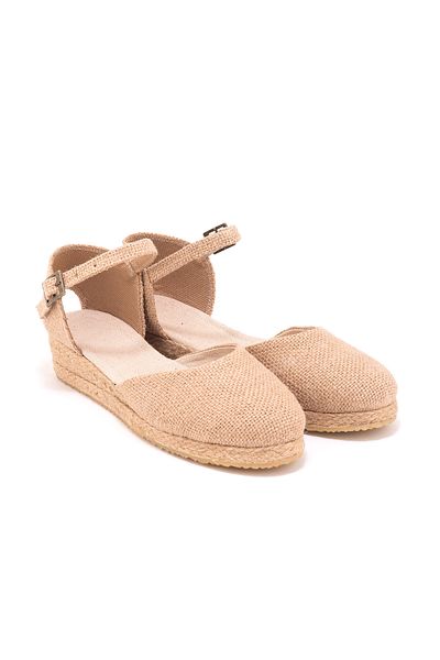 Star Tombis Handmade 3cm Straw Jute Banded Daily Women's Espadrille