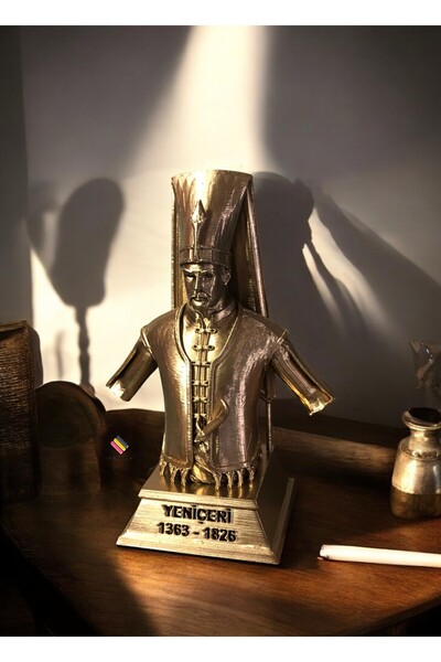 a life in games Osmanlı Yeniçeri Heykeli, (Altın) Hediyelik Evdekorasyonu, Tv arkası süs Ofis dekorasyonu biblo
