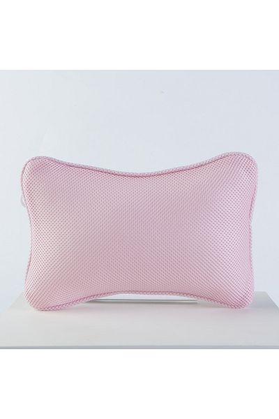 Choice pink Bone Shaped Pillow 3D Mesh Bathroom Shower Headrest SPA Bathtub Pillow Support Head and Neck Ma