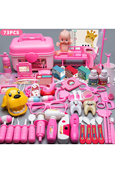 Choice مجموعة ألعاب الطبيب للأطفال مكونة من 73 قطعة، لعبة محاكاة ممرضة، ملحقا...