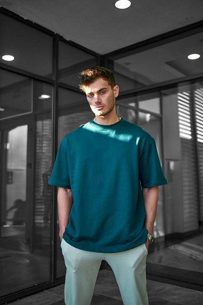 İLKCET MODA Βαμβακερό μπλουζάκι Unisex Oversize Basic