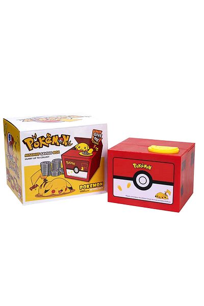 Choice BOX Pokemon Action Figure Piggy Bank Anime Cartoon Pikachu Stealing Coins Piggy Bank Money Safe Birt