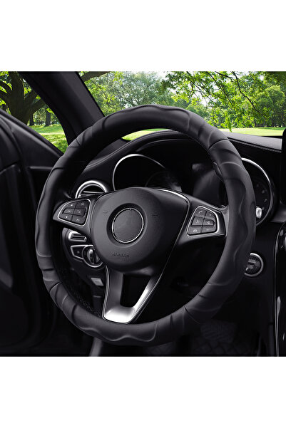 Choice غطاء عجلة قيادة سيارة رياضية بتصميم ثلاثي الأبعاد من جلد الضأن الاصطنا...