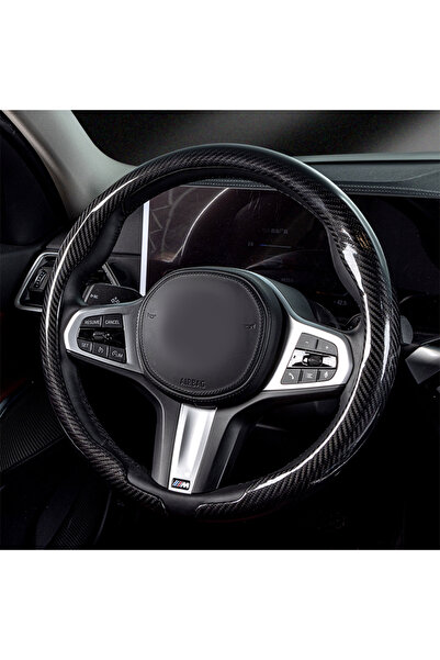 Choice عجلة قيادة دائرية سوداء مقاس 36-38 سم عالمية غير قابلة للانزلاق على شك...