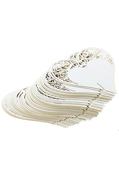 Choice مجموعة من 50 قطعة من بطاقات أماكن تزيين طاولات الزفاف مقطوعة بالليزر ع...