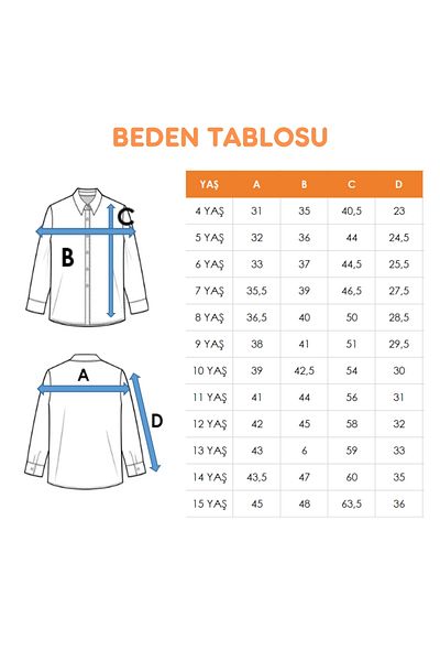 GİYİCEM TEKSTİL Cămașă cu mâneci pentru fete