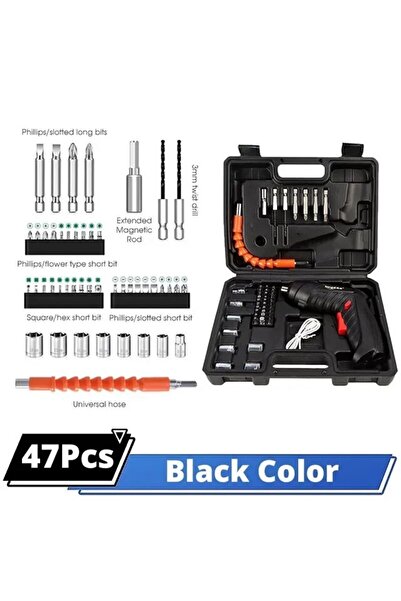 Choice1 10192302161 مجموعة أدوات كهربائية مكونة من 47 قطعة بقوة 3.6 فولت وبطا...