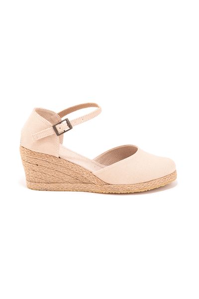 Star Tombis Handcrafted Men's Heel - Light Linen Espadrille Wedge Heel, Handmade