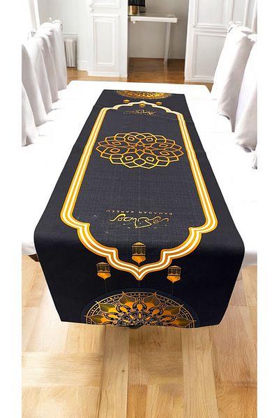 tarzınısec Ramadan Patterned Runner 40X140 for Iftar at Tables