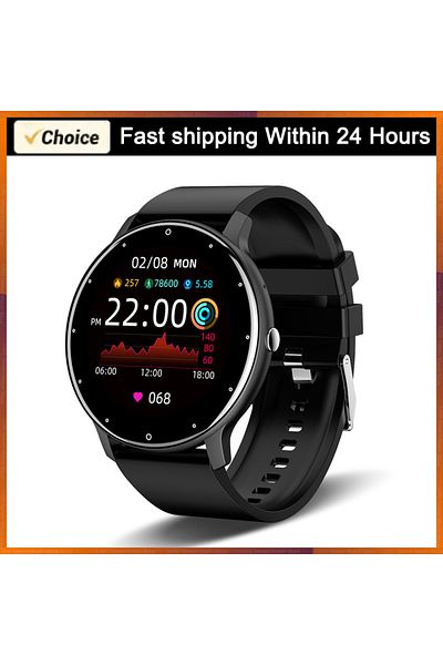 Choice Black LIGE 2024 Smart Watch Women Men Lady Gift Sport Fitness Watches Heart Rate Monitor Waterproof