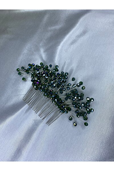 Butik El Yapımı Kristal Taşlı Saç Aksesuarı Nişan Söz Kına Gelin Tacı
