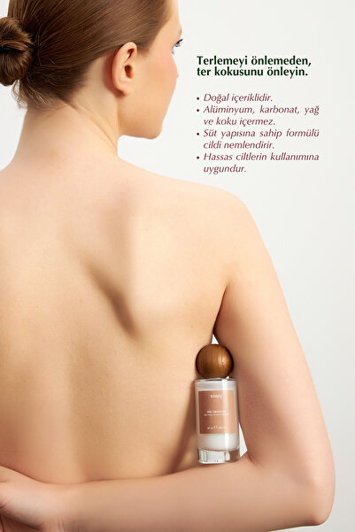 Soapy Co Milk Deodorant - Alüminyum, Karbonat, Parfüm ve Aerosol İçermeyen Doğal Sprey Deodorant - 55 ml