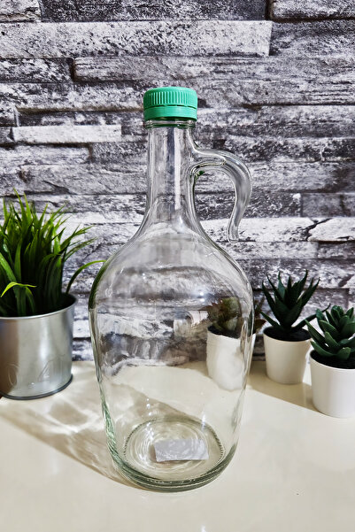 Entude Kulplu Cam Damacana Galon Şişe Yağlık 1,5 litre