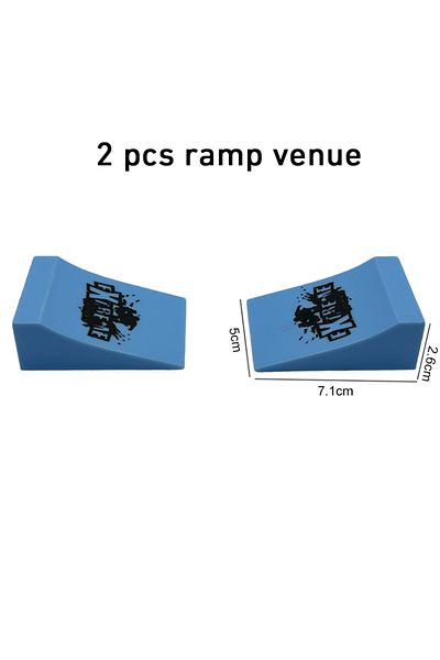 Choice 2 PCS Ramp Venue Puzzle Toy Professional Mini Finger Skateboard Fingerboard Hobbies Novelty Anti Str
