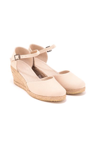 Star Tombis Handcrafted Men's Heel - Light Linen Espadrille Wedge Heel, Handmade