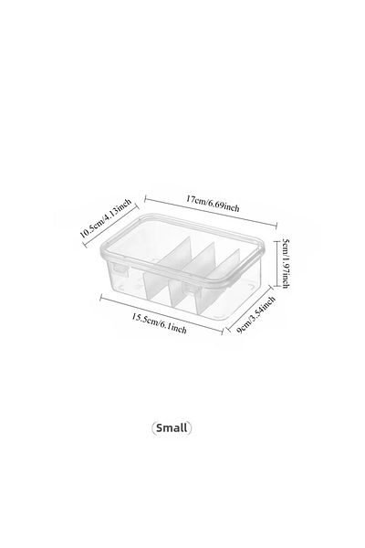 Choice 1pc small size 1pc transparent data cable storage box, thickened material, buckle design, dust-proof