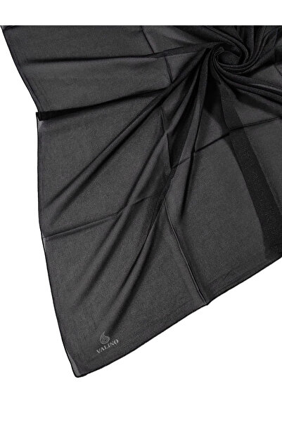 mim eşarp وشاح شيفون كريستالي مقاس 100 × 100 سم - وشاح بلون ذهبي