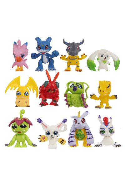 Choice pack by bag 01 12pcs/set Japan Anime Digital Monster Digimon Cute Figure Toys