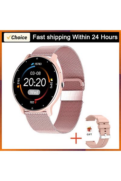 Choice Mesh belt pink LIGE 2024 Smart Watch Women Men Lady Gift Sport Fitness Watches Heart Rate Monitor Wa