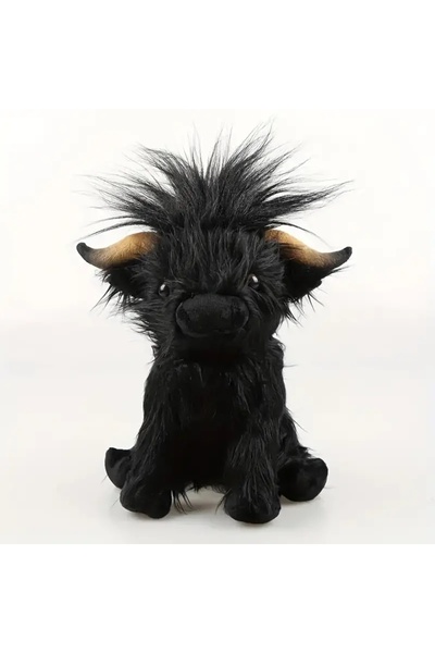 Choice دمية محشوة ناعمة على شكل بقرة هايلاند من كايلو كريم 30 سم باللون الأسو...