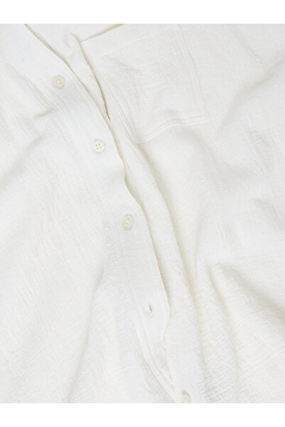 Styli قميص قطني بقصة عادية وأكتاف ممتدة