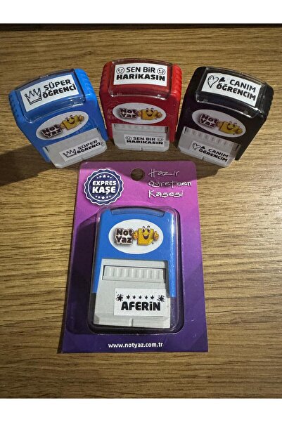 NotYaz Hazır Öğretmen Kaşesi Aferin