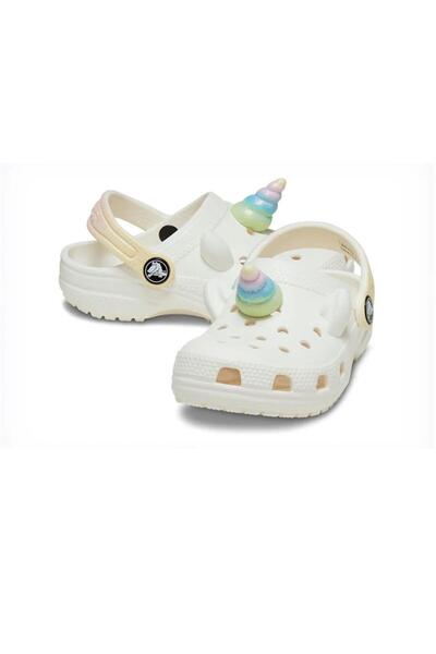 Crocs Classic Iam Rainbow Unicorncgt Çocuk Sandalet 209701-0wv Krem